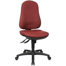 Topstar Bürostuhl Support SY, 8550 G27 Stoff rot, Gestell schwarz