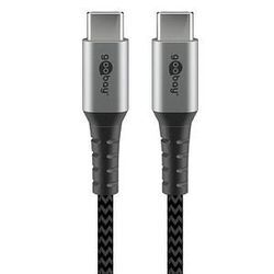 goobay USB C Kabel 0,5 m schwarz, grau, 1 St.