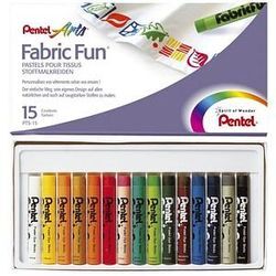 Pentel Fabric Fun Stoffmalkreide farbsortiert 15 St.