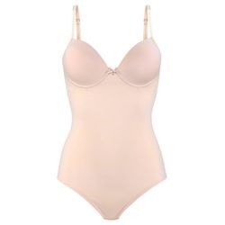 LASCANA Push-up-Body beige Gr. 70 Cup B für Damen. Mit herzförmiger Ausschnitt. Mit Integriertem Kissen und mit Bügel. Figurbetont