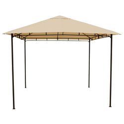 Grasekamp Pavillon Rimini Flex 3 x 3 m Beige Party Zelt Antik Garten