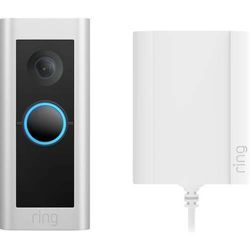 ring 8VRBPZ-0EU0 IP-Video-Türsprechanlage Video Doorbell Pro Plugin 2 WLAN Außeneinheit Nickel (matt)