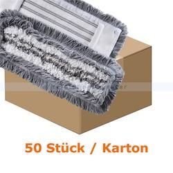 EVO4 Mopptex Wischmopp Tufting Mischfasermopp 40 cm Karton 50 Stück, ausgezeichnete Gleiteigenschaft und Saugfähigkeit