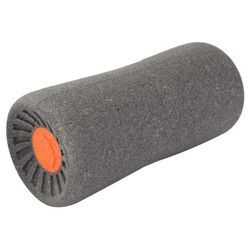 Faszien Massagerolle ergonomisch grau orange 15 x 33,5 cm