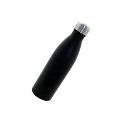 Thermosflasche Edelstahl schwarz 0,5 Ltr. als Trinkflasche