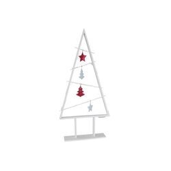 X-Mas Holzbaum 78 cm mit 15 LEDs & Baumschmuck