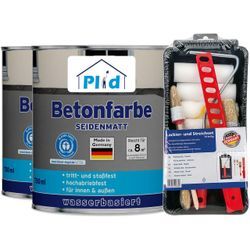 Premium Betonfarbe Sockelfarbe Bodenfarbe Bodenbeschichtung Set Anthrazitgrau