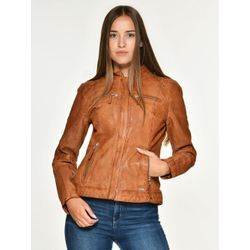 Mustang Lederjacke Damen, cognac