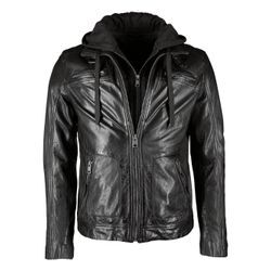 JCC Lederjacke Herren, schwarz