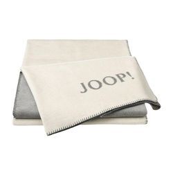 Joop - Wohndecke Melange Doubleface Größe 150x200 cm natur-silber Plaid