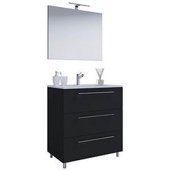 VCM my bath Badmöbel-Set Schubo 914352 schwarz 80,0 x 46,0 x 86,0 cm