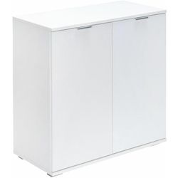 Deuba - casaria® Kommode Alba Holz Modern höhenverstellbarer Einlegeboden Schlafzimmer Büro Flur Mehrzweckschrank Aktenschrank Schrank DB111 - Weiß