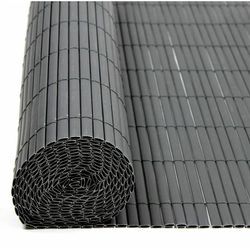 Estexo - Sichtschutzmatte Sichtschutzzaun Sichtschutz Windschutz pvc Zaun Balkon Garten Grau / 1,0 x 3 m