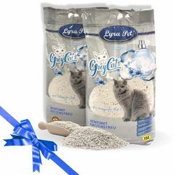 Lyra Pet - 2 x 15 Liter ® GreyCat® Katzenstreu + Geschenk