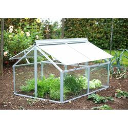 Frühbeet 'Gaia Jumbo' aluminium blank 119 x 83 x 72 cm (ohne Unterbau) 3 mm esg - Vitavia