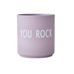 Design Letters - AJ Favourite Porzellan Becher, You Rock / lavendel