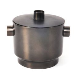 XLBoom - Rondo Eiswürfelbehälter, Stahl schwarz, Ø 18 cm