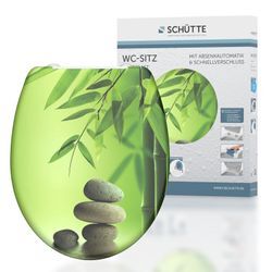 Schütte Duroplast WC Sitz GREEN GARDEN, mit Absenkautomatik und Schnellverschluss