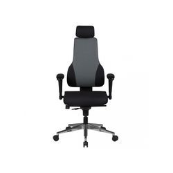 Bürostuhl Ergonomisch Stoff Schwarz Drehstuhl Büro Sessel Chefsessel Kopfstütze