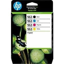 HP 963 Original Tintenpatrone 6ZC70AE Schwarz, Cyan, Magenta, Gelb Multipack 4 Stück