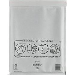 Mail Lite Luftpolster-Luftpolster-Versandtaschen H/5 Weiß Ohne Fenster 270 (B) x 360 (H) mm Abziehstreifen 79 g/m2 50 Stück