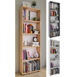 VCM Holz Aufbewahrung Stand Regal Bücherregal Deko Bücher Standregal Bulas 5 Fächer