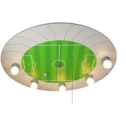 Led Kinder Deckenleuchte Fußball-Stadion mit Zugschalter für LED-Schlummerlicht