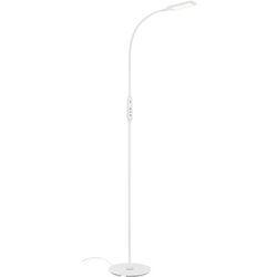 Office remote led Stehlampe, Fernbedienung, Dimmbar, cct Farbtemperatursteuerung, Touchfunktion, weiß, 24 x 140 cm - Briloner