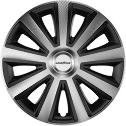 Radzierblende Memphis Carbon 38 cm (16 Zoll) schwarz silber 4 Stück Radzierblenden - Goodyear