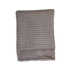 Chic Antique Plaid mit Waffelstruktur, L170/B130 cm, latte