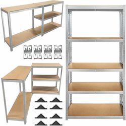 Schwerlastregal Werkstattregal Steckregal Kellerregal Lagerregal 200x100x50cm de
