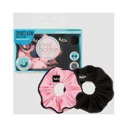 MP X Invisibobble® Reflective Power Sprunchie - Schwarz/Rosa - 2ER-PACK