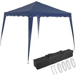 Deuba - casaria® Pavillon Capri 3x3m Pop-Up UV-Schutz 50+ Wasserdicht Winterfest mit Tasche Faltbar Stabil Camping Garten Faltpavillon Partyzelt blau