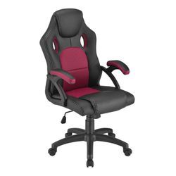 Juskys Racing Schreibtischstuhl Montreal ergonomisch Bürostuhl PC Gaming Stuhl – bordeaux