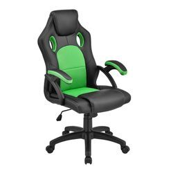 Juskys Racing Schreibtischstuhl Montreal ergonomisch Bürostuhl PC Gaming Stuhl – grün