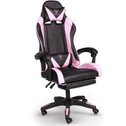 Gaming Stuhl Home Office Chair Racing Chefsessel Bürostuhl Sportsitz Büro Stuhl, Schwarz/Rosa