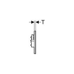 Geberit Sigma 80 elektronische WC-Spülung Netzbetrieb 2-Mengen-Spülung berührungslos Betätigungsplatte metall Glas verspiegelt 116090SM6