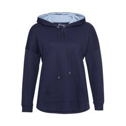 Longsweatshirt in Interlock-Qualität mit Anti-Pilling, marine, Gr.52/54