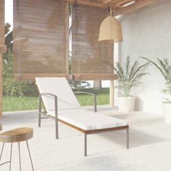 Maisonchic - Gartenliege Sonnenliege Relaxliege für Garten, Balkon und Terrrasse mit Auflage Poly Rattan Braun DE31072