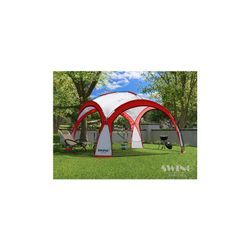 Swing&Harmonie LED Event Pavillon 3,6 x 3,6m DomeShelter Garten Pavillion inkl. Solarmodul Pavilion Designer Gartenzelt Camping Pavilon Partyzelt mit Beleuchtung - versch. Ausführungen