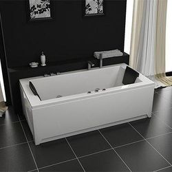 PureHaven Whirlpool 182x90cm Reinigungsprogramm & Lichttherapie elegantes Design Wasserfall 12 Hydro