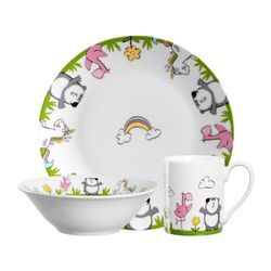 Leonardo Kindergeschirr Set Einhorn / Panda / Flamingo Bambini