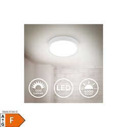 LED Deckenleuchte, weiß matt, 1xLED-Platine/12W