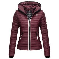 NAVAHOO Damen Steppjacke leichte Übergangsjacke mit Kapuze Kimuk Princess