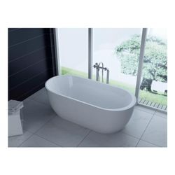 PureHaven freistehende Luxus Acryl-Badewanne 170x80cm elegant inkl. Siphon und Überlaufschutz leicht zu pflegende Oberfläche extra starker Rahmen Weiß - versch. Ausführungen