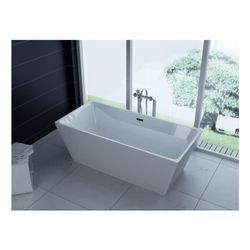 PureHaven freistehende Luxus Acryl-Badewanne 170x80cm elegant inkl. Siphon und Überlaufschutz leicht zu pflegende Oberfläche extra starker Rahmen Weiß - versch. Ausführungen