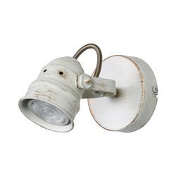 Lindby Weißer LED-Spot Leonor mit GU10-Lampe