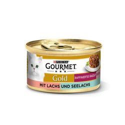 GOURMET Gold Raffiniertes Ragout Duetto mit Lachs und Seelachs 24x85g