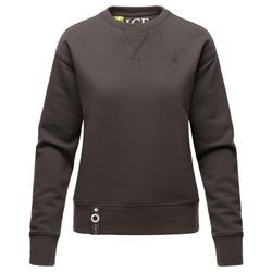 NAVAHOO Damen Stylischer Kapuzensweatshirt Pullover mit Rundhals-Ausschnitt ZUCKERSCHNECKE