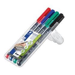 STAEDTLER Lumocolor® Folienstifte-Set farbsortiert permanent 4 St.